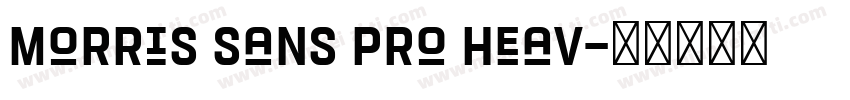 Morris Sans Pro Heav字体转换